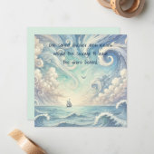 The Sea & Quote  ノートカード (正面/裏面インサイチュ)