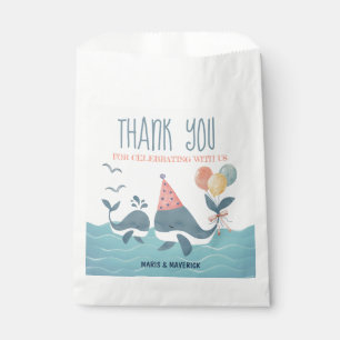 The Sea Whale Baby Showerありがとう フェイバーバッグ