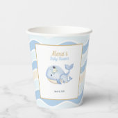 The Sea Whale Baby Shower (Boy) 紙コップ (裏面)