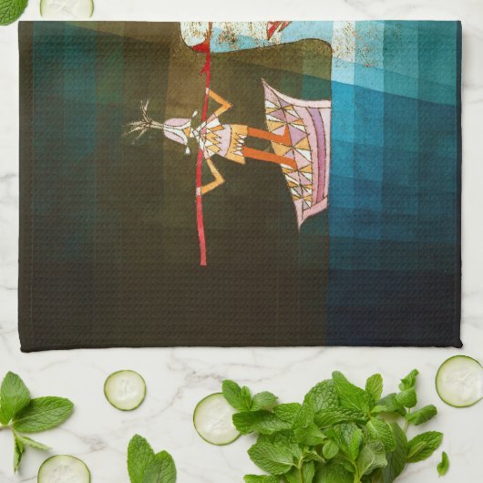 The Seafarers, Paul Klee キッチンタオル (折り畳み)