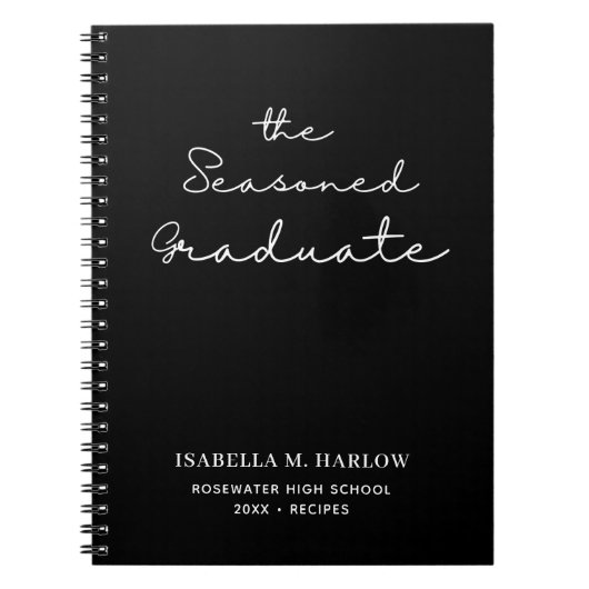 The Seasoned Graduate オリジナルレシピ ノートブック (正面)