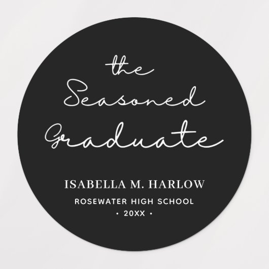 The Seasoned Graduate パーソナライズデザイン ラベル (デザイン1)