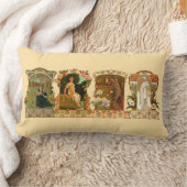 The Seasons Art Nouveau by Sonrel. ランバークッション (ブランケット)