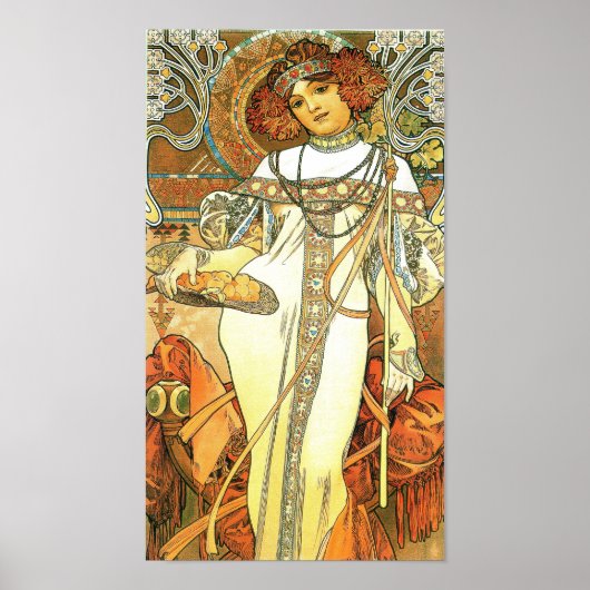 The Seasons: Autumn - Alphonse Mucha (1900) ポスター (正面)