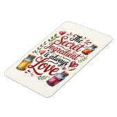 The Secret Ingredient Is Always Love Kitchen マグネット (左側)