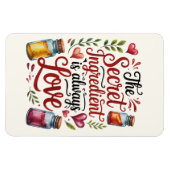 The Secret Ingredient Is Always Love Kitchen マグネット (横)