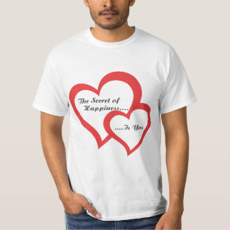 The Secret of Happiness Is You Motivational T-Shir Tシャツ