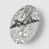 The_Seeding ラウンド壁時計 (傾斜)