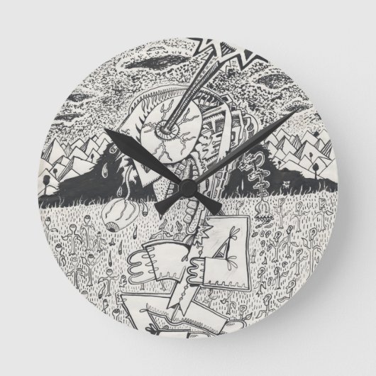 The_Seeding ラウンド壁時計 (正面)