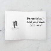 The Selkirk Grace Burns Night Supper Prayer Grey シーズンカード (内部)