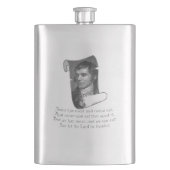 The Selkirk Grace Burns Night Supper Prayer Grey フラスク (正面)