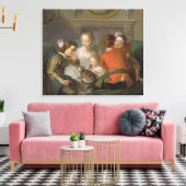 The Sense of Touch, c.1744-47 (キャンバス上の油) (を参照) キャンバスプリント (インサイチュ (リビング))