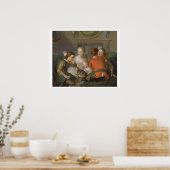 The Sense of Touch, c.1744-47 (キャンバス上の油) （を参照） ポスター (キッチン)