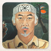 The Sensei Painting by Alfred Fox スクエアペーパーコースター (正面)