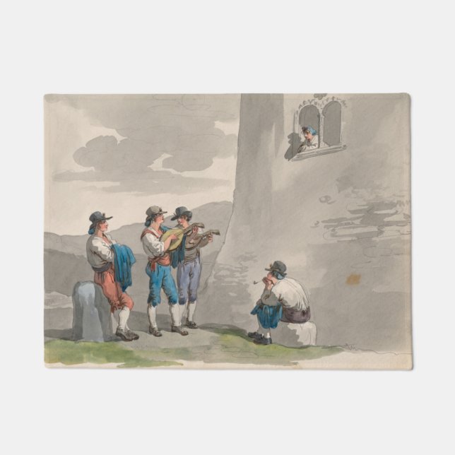 The Serenade (Songs of Love) （ロマンチックなシーン） ドアマット (正面)