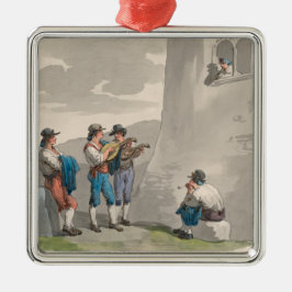 The Serenade (Songs of Love) （ロマンチックなシーン） メタルオーナメント