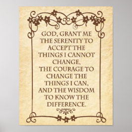 THE SERENITY PRAYER ポスター