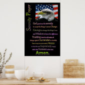 The Serenity Prayer Beautiful American eagles head ポスター (キッチン)