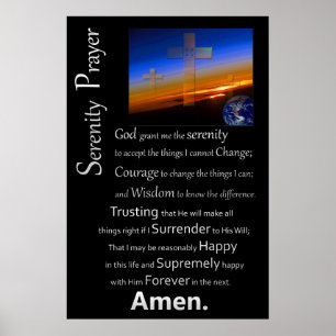 The Serenity Prayer In Space ポスター