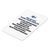 The Seven Basic Food Groups Funny Finnish マグネット (左側)