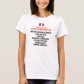 The Seven Basic Food Groups Funny French Tシャツ (正面)