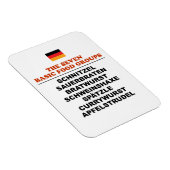 The Seven Basic Food Groups Funny German マグネット (右側)