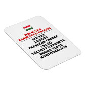 The Seven Basic Food Groups Funny Hungarian マグネット (右側)