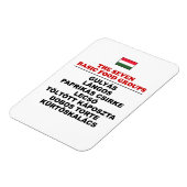 The Seven Basic Food Groups Funny Hungarian マグネット (左側)