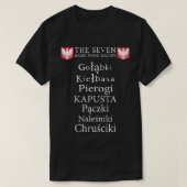 The Seven Basic Food Groups Funny Polish Gifts Fro Tシャツ (デザイン正面)