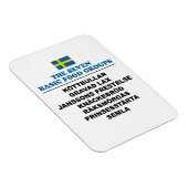 The Seven Basic Food Groups Funny Swedish マグネット (右側)