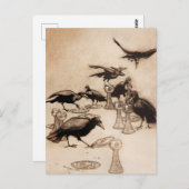 The Seven Ravens」水彩画アーサー・ラッカム ポストカード (正面/裏面)