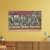 The Shades - Large Letter Scenes キャンバスプリント (インサイチュ (リビング))