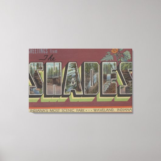 The Shades - Large Letter Scenes キャンバスプリント (正面)