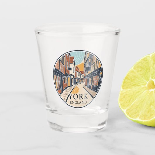 The Shambles in York England ショットグラス (正面)