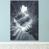 The Shape of Collapsed Steps × The Shape of Layere キャンバスプリント (インサイチュ (ウッドフロア))