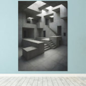 The Shape of Silent Blocks × The Shape of Withheld キャンバスプリント (インサイチュ (ウッドフロア))