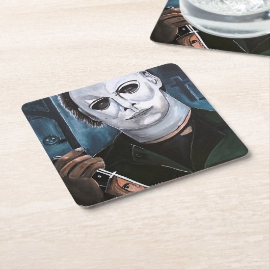 The Shape Painting by Alfred Fox スクエアペーパーコースター (アングル)