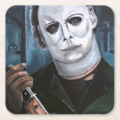 The Shape Painting by Alfred Fox スクエアペーパーコースター (正面)