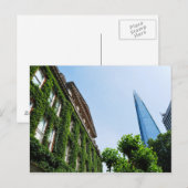 The Shardとガイ's Hospitalを覆うイギリス・ロンドンのivy ポストカード (正面/裏面)