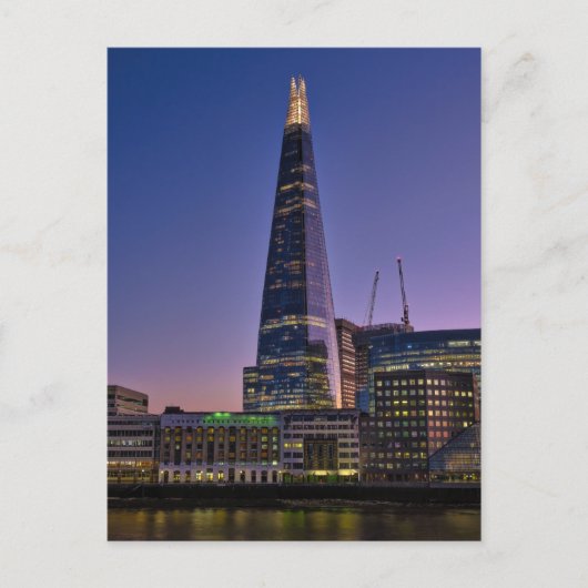 The Shard at dusk, London UKポストカード ポストカード (正面)