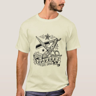 The Sharp Edge | オールドスクール理容フラッシュグラフィックT Tシャツ