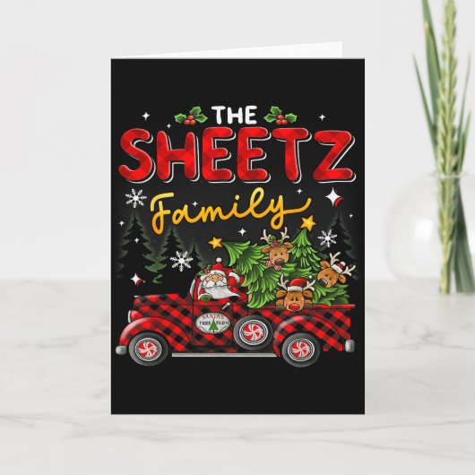 The Sheetz Family Christmas Matching Pajamas Group カード (正面)