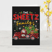 The Sheetz Family Christmas Matching Pajamas Group カード (黄色い花)