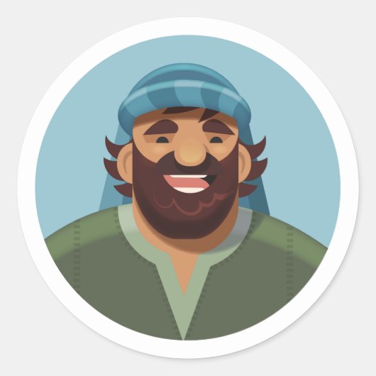 The Shepherd's Song Stickers: John ラウンドシール (正面)