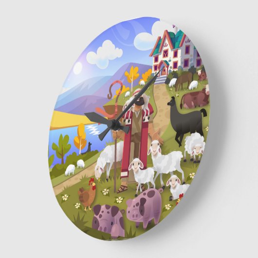The Shepherd's Song Wall Clock ラージ壁時計 (傾斜)