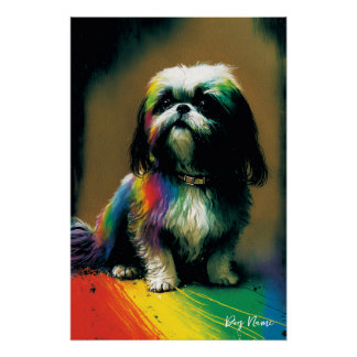 The Shih Tzu Dog - Composition 003 ポスター
