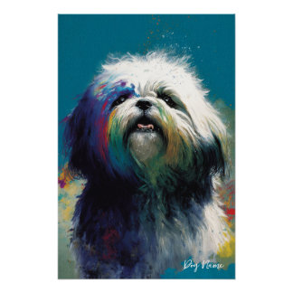 The Shih Tzu Dog - Composition 006 ポスター