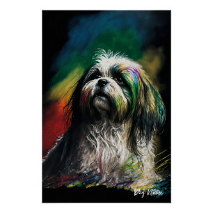 The Shih Tzu Dog - Composition 007 ポスター