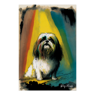 The Shih Tzu Dog - Composition 009 ポスター