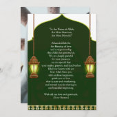 The Shining Islamic Lamp Thank You Card 招待状 (正面/裏面)